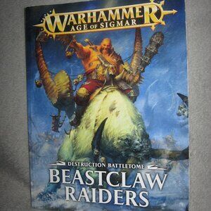 Warhammer Softcover Book 40,000 40K Age of Battletome Beastclaw Raiders 2409A6